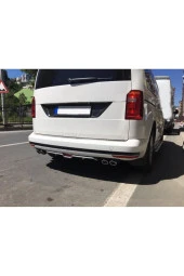 OTO H.İ.T.  VOLKSWAGEN CADDY MK3 UYUMLU BODY KİT DİFÜZÖR 4 ÇIKIŞ GRİ YUVARLAK thumbnail 1