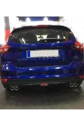 OTO H.İ.T.  FORD FOCUS 4 HATCHBACK UYUMLU BODY KİT DİFÜZÖR 4 ÇIKIŞ SİYAH YUVARLAK thumbnail 1