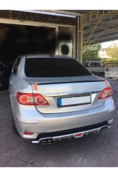 OTO H.İ.T.  TOYOTA COROLLA 10-12 UYUMLU BODY KİT DİFÜZÖR 4 ÇIKIŞ YUVARLAK GRİ MODEL 1 - 1