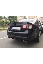 OTO H.İ.T.  VOLKSWGEN JETTA UYUMLU BODY KİT DİFÜZÖR 4 ÇIKIŞ SİYAH YUVARLAK thumbnail 1