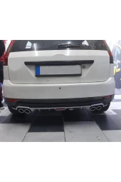 OTO H.İ.T.  FORD FİESA 02-08 UYUMLU BODY KİT DİFÜZÖR 4 ÇIKIŞ YUVARLAK GRİ MODEL 1 thumbnail 1