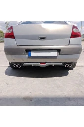 OTO H.İ.T.  RENAULT MEGANE 2 HATCHBACK UYUMLU BODY KİT DİFÜZÖR 4 ÇIKIŞ GRİ YUVARLAK thumbnail 1