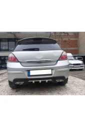 OTO H.İ.T.  OPEL ASTRA H UYUMLU BODY KİT DİFÜZÖR 2 ÇIKIŞ GRİ KARE thumbnail 1