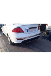 OTO H.İ.T.  FİAT LİNEA MAKYAJLI UYUMLU BODY KİT DİFÜZÖR 4 ÇIKIŞ GRİ YUVARLAK thumbnail 1