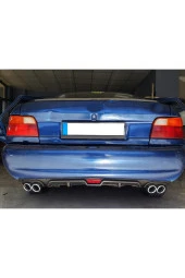 OTO H.İ.T.  FORD ESCORT UYUMLU BODY KİT DİFÜZÖR 4 ÇIKIŞ SİYAH YUVARLAK - 1