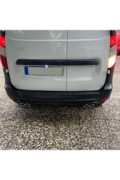 OTO H.İ.T.  DACİA DOKKER UYUMLU BODY KİT DİFÜZÖR 4 ÇIKIŞ YUVARLAK SİYAH MODEL 2 thumbnail 1