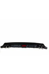 OTO H.İ.T.  FORD FUSION UYUMLU BODY KİT DİFÜZÖR 4 ÇIKIŞ YUVARLAK SİYAH MODEL 2 - 3