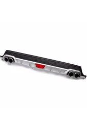 OTO H.İ.T.  NİSSAN PRİMERA UYUMLU BODY KİT DİFÜZÖR 4 ÇIKIŞ YUVARLAK GRİ MODEL 1 - 3