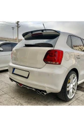 OTO H.İ.T.  VOLKSWAGEN POLO MK5 UYUMLU BODY KİT DİFÜZÖR 4 ÇIKIŞ GRİ YUVARLAK thumbnail 1