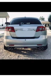 OTO H.İ.T.  CHEVROLET LACETTİ UYUMLU BODY KİT DİFÜZÖR 4 ÇIKIŞ GRİ YUVARLAK thumbnail 1