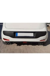 OTO H.İ.T.  VOLKSWAGEN POLO 04-09 UYUMLU BODY KİT DİFÜZÖR 4 ÇIKIŞ SİYAH YUVARLAK thumbnail 2