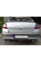 OTO H.İ.T.  RENAULT MEGANE 2 UYUMLU BODY KİT DİFÜZÖR 4 ÇIKIŞ SİYAH YUVARLAK thumbnail 1