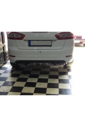 OTO H.İ.T.  FORD MONDEO UYUMLU BODY KİT DİFÜZÖR 2 ÇIKIŞ GRİ KARE thumbnail 1