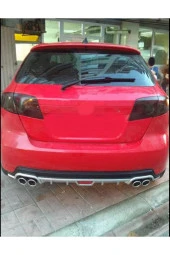 OTO H.İ.T.  CHEVROLET LACETTİ UYUMLU BODY KİT DİFÜZÖR 4 ÇIKIŞ YUVARLAK GRİ MODEL 1 thumbnail 1