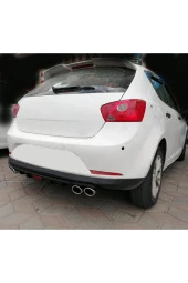 OTO H.İ.T.  SEAT İBİZA UYUMLU BODY KİT DİFÜZÖR 4 ÇIKIŞ SİYAH YUVARLAK thumbnail 1