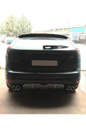 OTO H.İ.T.  FORD FOCUS 2,5 HATCHBACK UYUMLU BODY KİT DİFÜZÖR 4 ÇIKIŞ GRİ YUVARLAK thumbnail 1