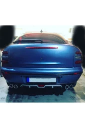 OTO H.İ.T.  FİAT BRAVA UYUMLU BODY KİT DİFÜZÖR 4 ÇIKIŞ GRİ YUVARLAK thumbnail 1