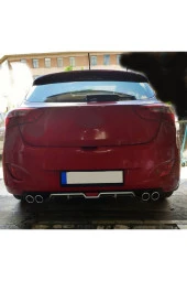 OTO H.İ.T.  HYUNDAİ İ30 UYUMLU BODY KİT DİFÜZÖR 4 ÇIKIŞ GRİ YUVARLAK thumbnail 1