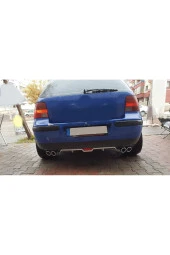 OTO H.İ.T.  VOLKSWAGEN GOLF 4 UYUMLU BODY KİT DİFÜZÖR 4 ÇIKIŞ GRİ YUVARLAK thumbnail 1