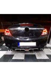 OTO H.İ.T.  OPEL İNSİGNİA UYUMLU BODY KİT DİFÜZÖR 4 ÇIKIŞ GRİ YUVARLAK thumbnail 1