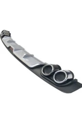 OTO H.İ.T.  FİAT PALİO YENİ KASA UYUMLU BODY KİT DİFÜZÖR 4 ÇIKIŞ GRİ YUVARLAK thumbnail 4