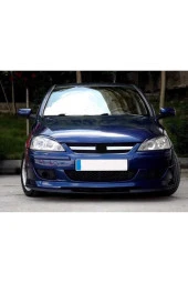 OTO H.İ.T.  OPEL CORSA C UYUMLU ÖN TAMPON EKİ CUPRA LİP MAT SİYAH BODY KİT thumbnail 1