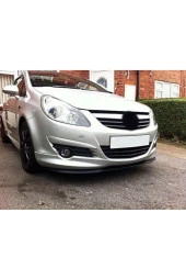 OTO H.İ.T.  OPEL CORSA D UYUMLU ÖN TAMPON EKİ CUPRA LİP MAT SİYAH BODY KİT thumbnail 1
