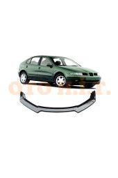 OTO H.İ.T.  Seat Leon Mk1 Uyumlu Esnek Ayarlanabilir 3 Parça Kanatlı Piano Black Ön Lip thumbnail 1