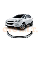 OTO H.İ.T.  Hyundai Ix35 Uyumlu Esnek Ayarlanabilir 3 Parça Kanatlı Piano Black Ön Lip thumbnail 1