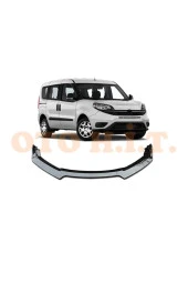 OTO H.İ.T.  Fiat Doblo 4 Uyumlu Esnek Ayarlanabilir 3 Parça Kanatlı Piano Black Ön Lip thumbnail 1