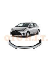 OTO H.İ.T.  Toyota Yaris Uyumlu Esnek Ayarlanabilir 3 Parça Kanatlı Piano Black Ön Lip thumbnail 1