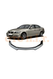 OTO H.İ.T.  Bmw E90 3 Serisi Uyumlu Esnek Ayarlanabilir 3 Parça Kanatlı Piano Black Ön Lip thumbnail 1
