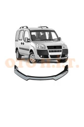 OTO H.İ.T.  Doblo 2 Uyumlu Esnek Ayarlanabilir 3 Parça Kanatlı Piano Black Ön Lip thumbnail 1