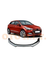 OTO H.İ.T.  Hyundai I20 2014 Ve Üzeri Uyumluesnek Ayarlanabilir 3 Parça Kanatlı Piano Black Ön Lip - 1