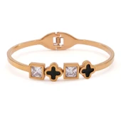 316l Çelik Rose Baget Taşlı Spor Kelepçe thumbnail 1