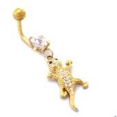 Altın Kaplama Zirkon Taşlı Kerkentele Piercing PRC-129 thumbnail 4