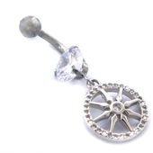 316L Çelik Zirkon Taşlı Yıldızlı Piercing PRC-133 thumbnail 5