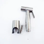 Coofbe 1.5Mt Sprial Hortum 4 Parça Paslanmaz Çelik Taharet Musluk Seti Tuvalet Musluk El Duş Tabancası - 1