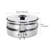 KingCamp BACKPACKER III SILVER YEMEK SET (2 KISI) - 10