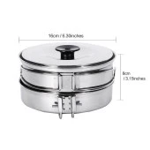 KingCamp BACKPACKER III SILVER YEMEK SET (2 KISI) - 12