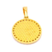 FerizZ Altın Kaplama Zirkon Taşlı V Harfli Kolye Ucu TGR-533 thumbnail 5