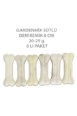 Gardenmix Sütlü Deri Kemik 8cm 20-25g 6'lı - 1