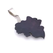 FerizZ 316L Çelik Zirkon Taşlı Yaprak Kolye Ucu TGR-574 thumbnail 3