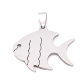 FerizZ 316L Çelik Balık Şeklinde Kolye Ucu TGR-572 thumbnail 1