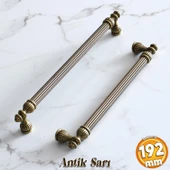 Şah 192 mm Eskitme Antik Sarı  Metal Mobilya Mutfak Çekmece Kapak Dolap Dolabı Kulpu Kulbu Kulpları thumbnail 1