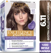 L’Oréal Paris Excellence Cool Creme Saç Boyası – 6.11 Ekstra Küllü Koyu Kumral - 1
