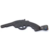 FerizZ 316L Çelik Tabanca Şeklinde Kolye Ucu TGR-573 thumbnail 3