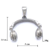 FerizZ 316L Çelik Kulaklık Şeklinde Kolye Ucu TGR-567 thumbnail 3