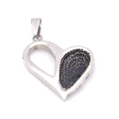 FerizZ 316L Çelik Kalp Şeklinde Kolye Ucu TGR-568 thumbnail 5