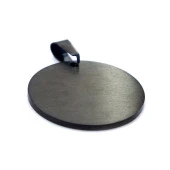 FerizZ 316L Çelik Siyah Yuvarlak Kolye Ucu TGR-558 thumbnail 4